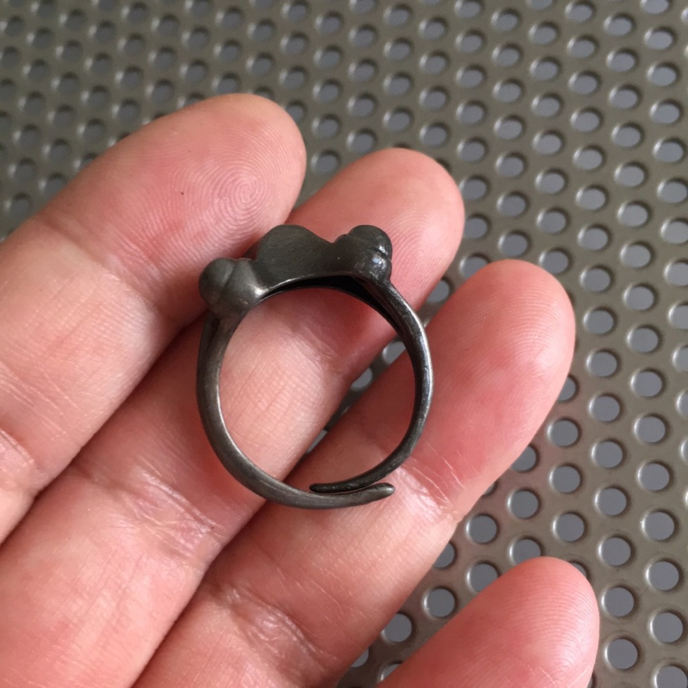 Sterling Frog Ring - image 5